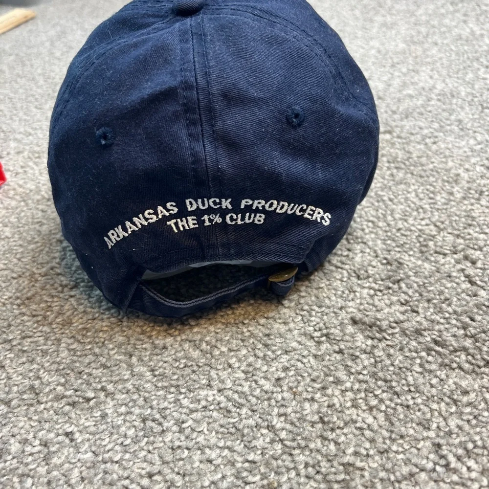 vintage delta waterfowl‎ hat mens blue white cap adjustable duck hunting outdoor - Picture 7 of 11